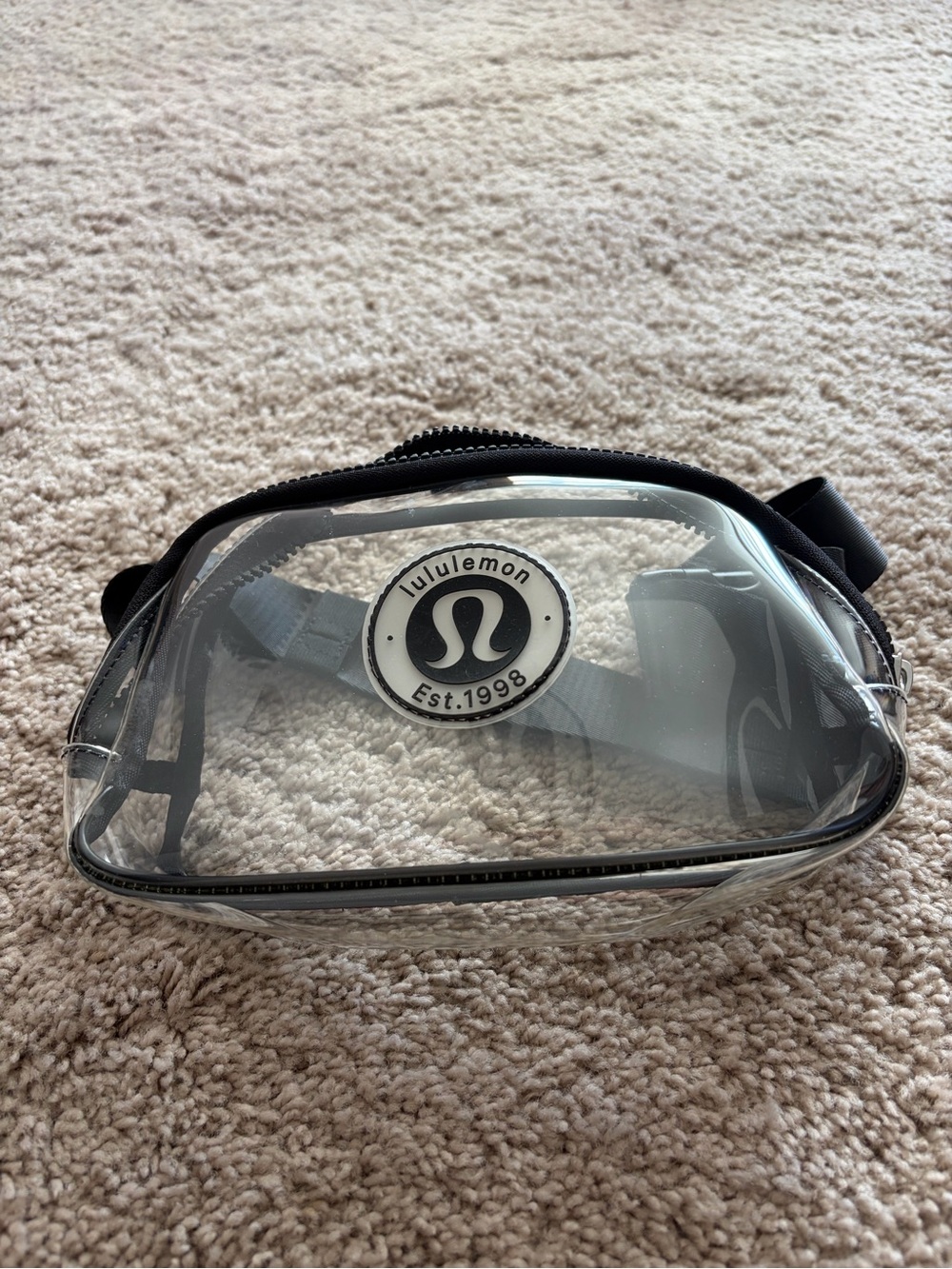 lululemon athletica Clear Waist Bag with Black Trim